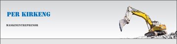Maskinentreprenør Per Kirkeng